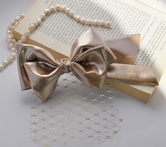 گیره پاپیون بژ